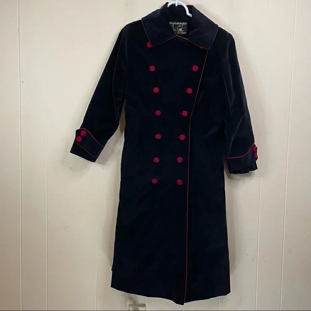 Vintage 60’s 77 Originals New York Velvet Military Opera Coat